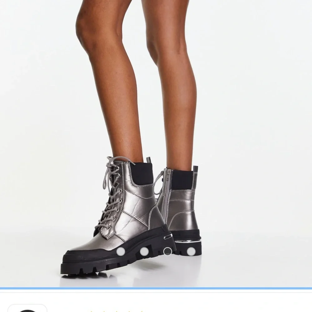 Aldo Combat boots Silver - Picture 5 of 13